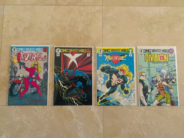 Comics' Greatest World - Week #'s 1-4 (Ghost /Barb Wire) 16 Titles NM 9.6 (1993)