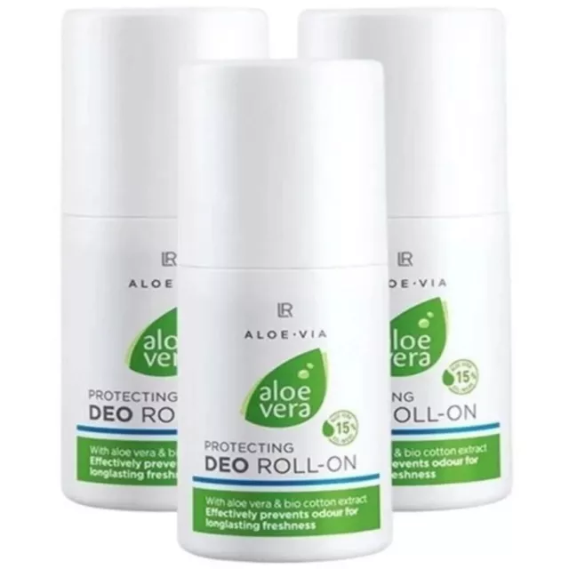 3 pcs x LR Aloe Via Vera Protecting Deo Roll-On 1.7oz 50ml Deodorant