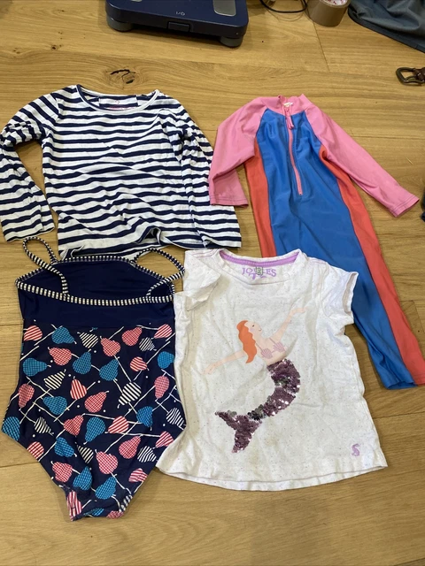 Girls Age 4 Beach Summer Bundle. Joules, John Lewis, Zoggs & Next.