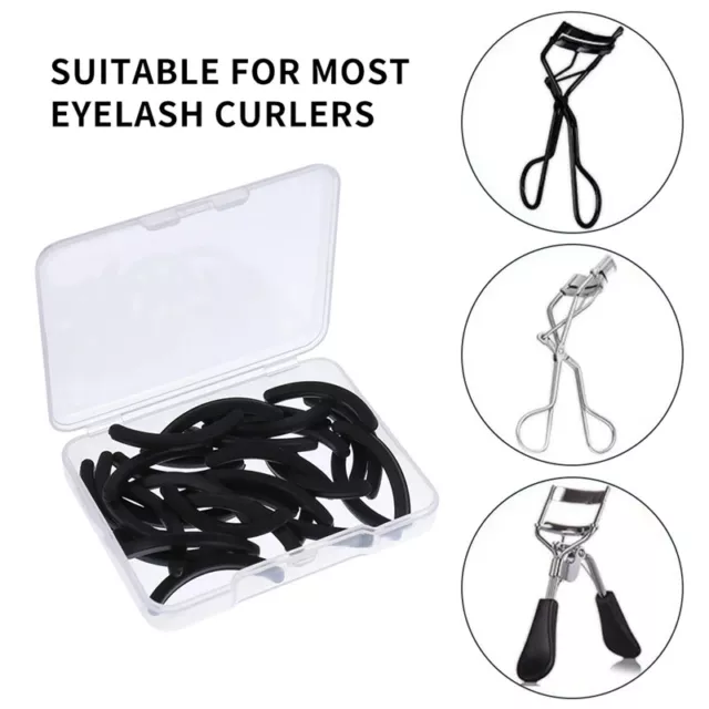 Rubber Eyelash Curler Pads Replacement Pads Refill Pads With Box Black Eyelash