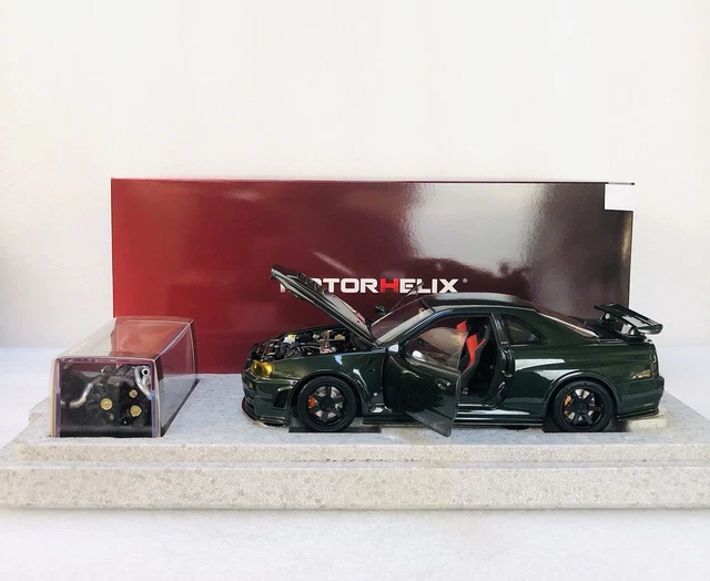 MOTORHELIX 1/18 Nissan GTR R32 – Édition Limitée Grise (117/199)