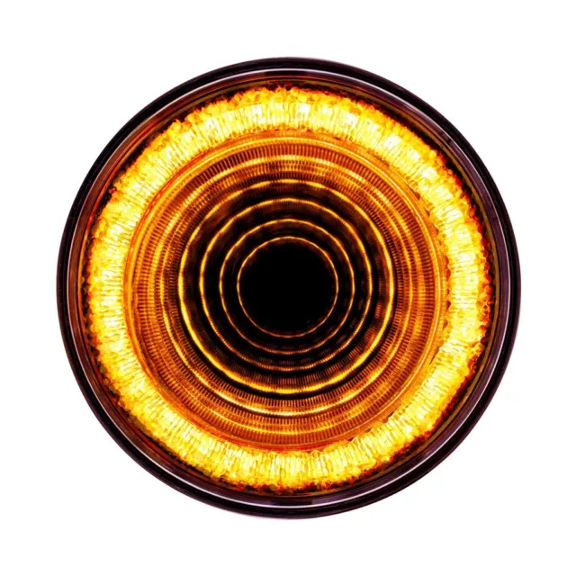 LED 24 Diode 4" "MIRAGE" Turn Signal Light - Amber LED/Clear Lens