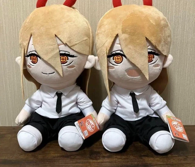 TAITO CHAINSAW MAN Big Plush Doll Power Face 2 Smile Devil Hunter 30cm