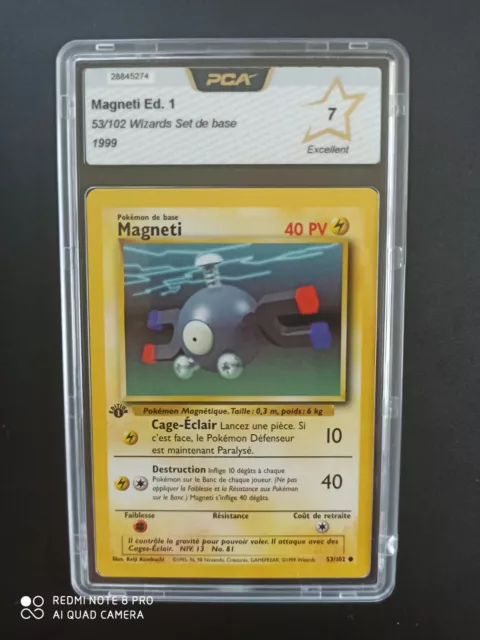 Carte Pokémon Magneti Édition 1 53/102 Wizards - Set De Base - FR - PCA 7