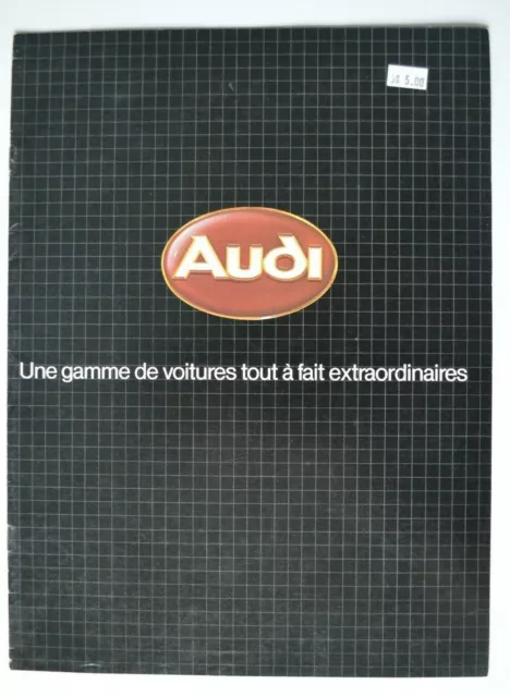 AUDI Full Range 1982 dealer brochure - French - Canada