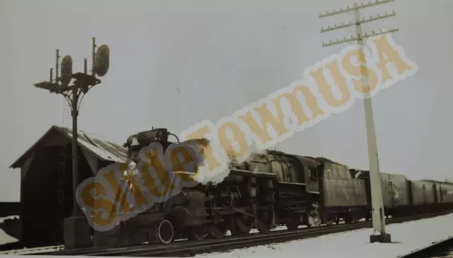 Vtg Train Photo 2923 Steam Engine Erie RR 4-6-2 Ridgewood NJ P00057