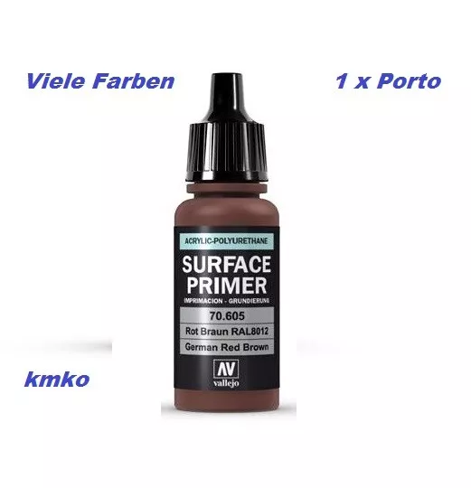 Vallejo Grundierung Surface Primer 70.605 German Red Brown RAL8012 17ml