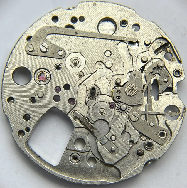 MOUVEMENT SEIKO 6119 -7540 Incomplet Pour de Rechange Arbre De Volant