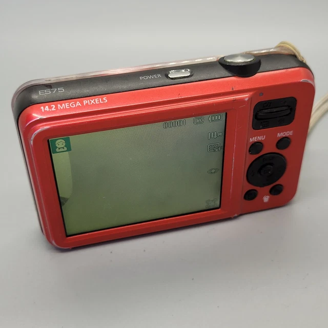 Samsung ES75 14,2 megapixel fotocamera digitale compatta testata in rosso 6