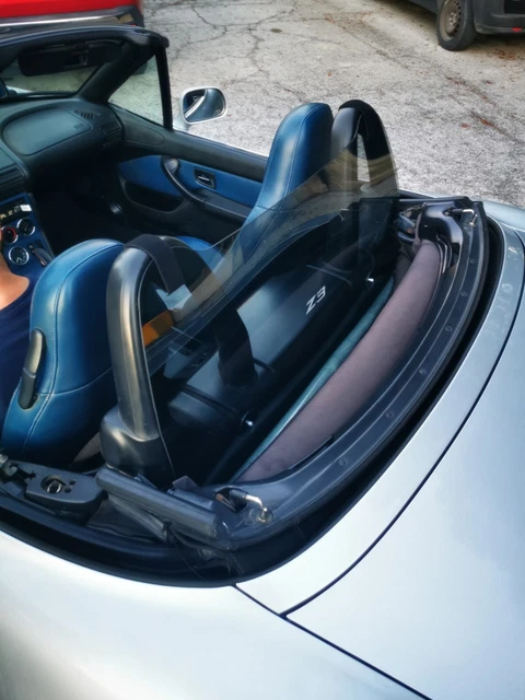 MBW Z3 E36 Deflettore con Logo Parabrezza Frangivento Tuning Windschott cabrio