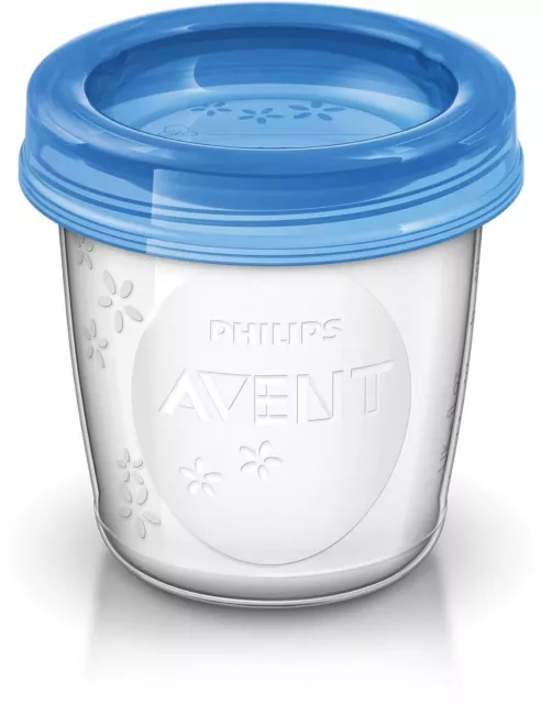Philips Avent Aufbewahrungssystem für Muttermilch Becher inklusive Deckel 2
