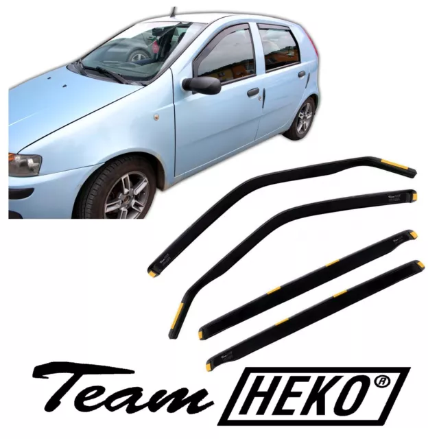 SET 4 DEFLETTORI ARIA  ANTITURBO ANTIVENTO per FIAT PUNTO  5 PORTE  1999-2011