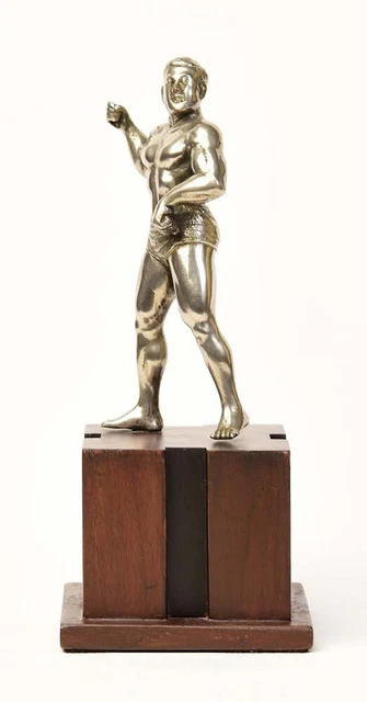 20th Century, Burmese Bronze Standing Bodybuilder 3