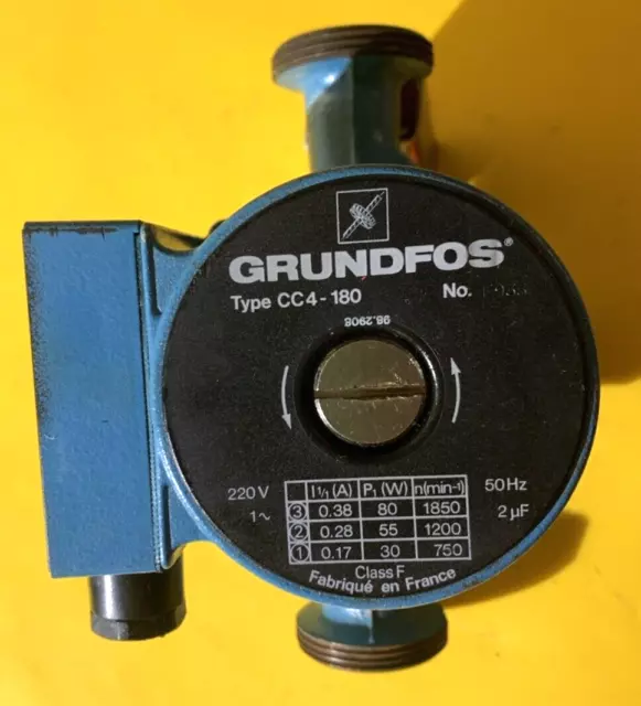 Circulateur Grundfos CC4 - 180mm  230Vac 3 vitesses DN40 (G1 1/2")