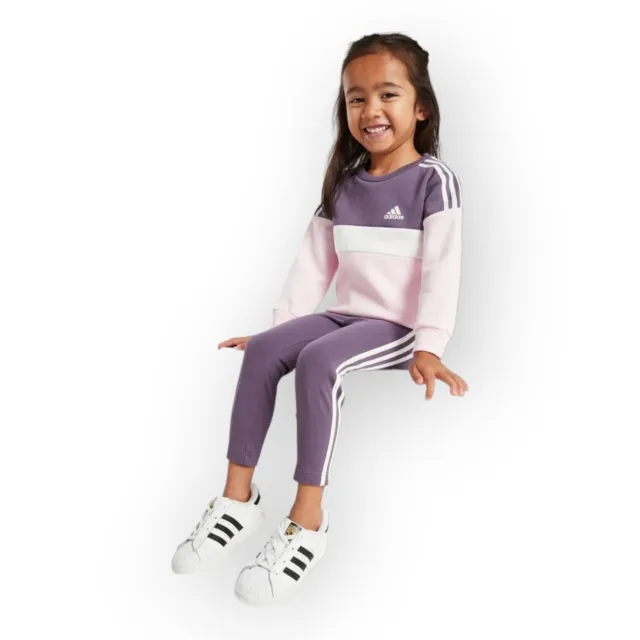 Tuta Adidas Bambina Tutina Neonata in Cotone Set Completo Bimba Felpa e Leggings