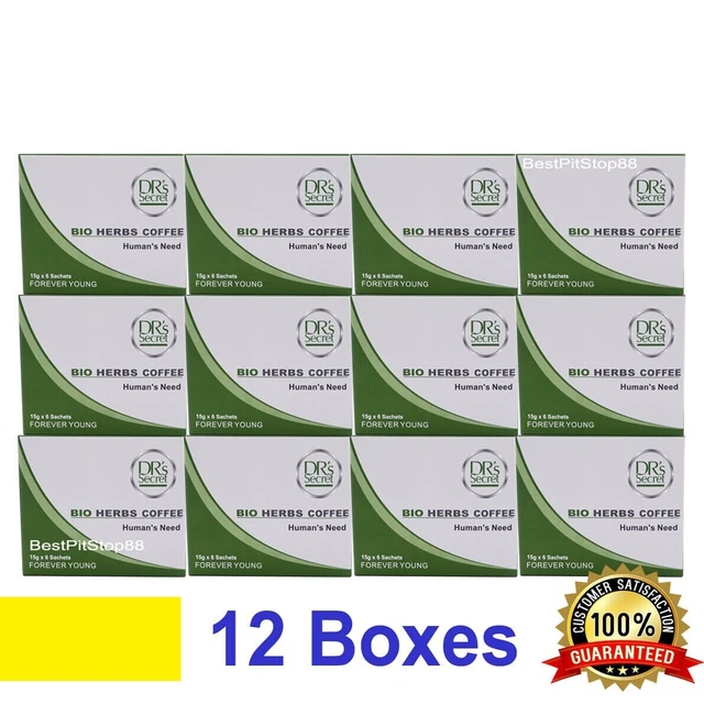 12 X DRS Secret Bio Herbs Instant Coffee For Men Forever Young 2025 DHL