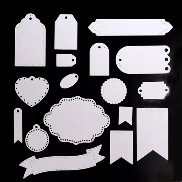 Etiketten Stanzformen Metall Stencil Cutting Die Scrapbooking Stanzschablone DIY