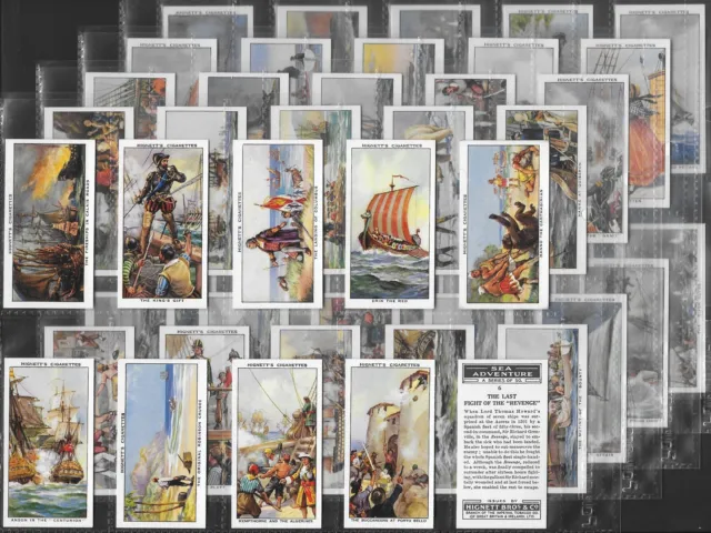 Hignett-Full Set- Sea Adventure 1939 (50 Cards) Excellent+++