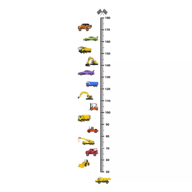 Adesivo da parete righello facile da leggere per altezza auto per misurazione accurata 2