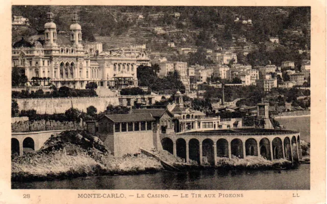 MONACO -- MONTE CARLO -- CPA -- Le Casino - Le Tir aux Pigeons