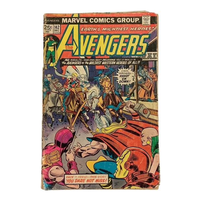 VTG 1975 The Avengers #142 Comic Book Marvel Superhero Comics