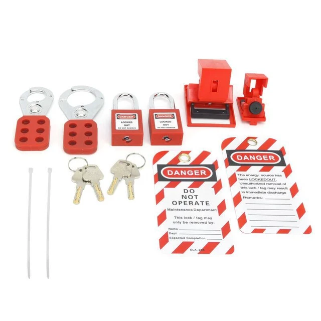 Kit etichetta blocco - Blocchi di sicurezza per stazioni - Conforme a sicurezza