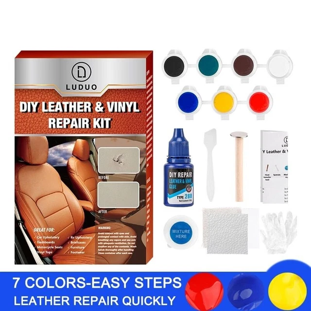 DIY LEATHER VINYL Repair Kit Restorer Furniture Car Seats Sofa Jacket