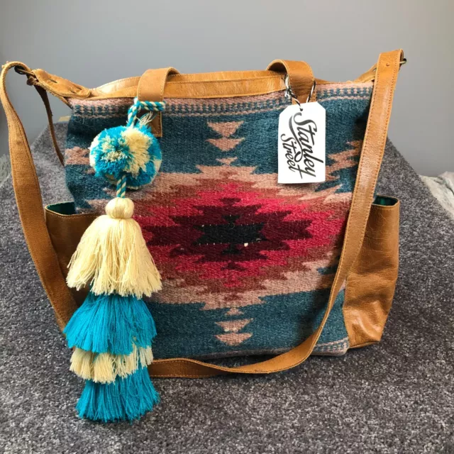 Stanley Street Bag Backpack Natamah Aztec Western Kilim Tote/ Crossbody NWT $150