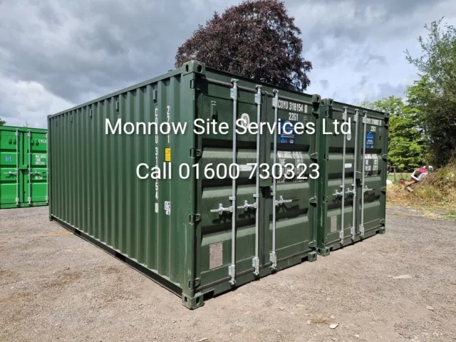 shipping container insulated 20ft x 8ft  store one trip easy opening door