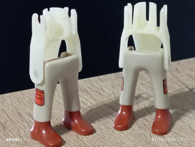 2 Specchietti Retrovisori PLAYMOBIL Grigi &ndash; Ricambi Originali (Varie Serie) &ndash; Usati
