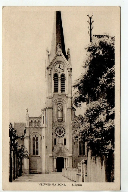 NEW HOUSES - Meurthe and Moselle - CPA 54 - The Church