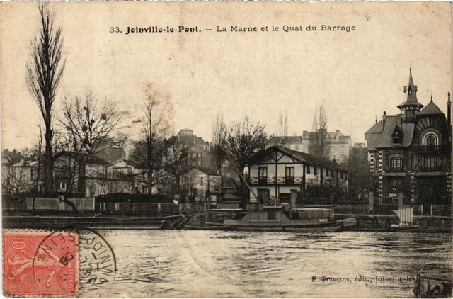 CPA Joinville La Marne et Quai du Barrage (1363436)