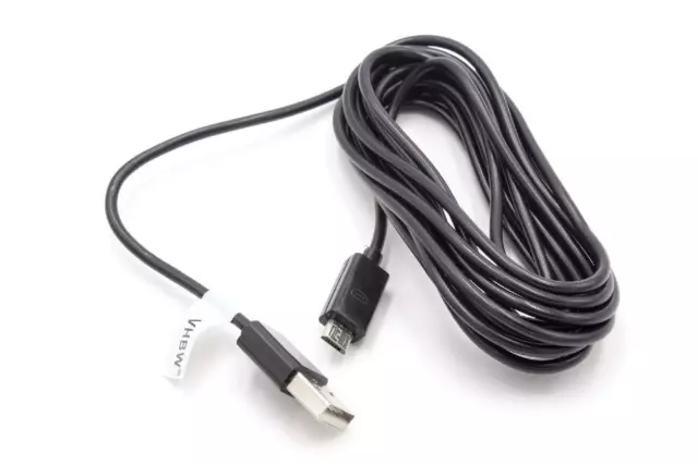 Câble de données micro-usb noir 3m pour Panasonic HC-W858, HC-WX970, HX-WX979
