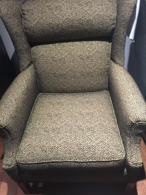 Pennsylvania House "Franklin" Wing Back Chair-Green/Gold Tweed-Local Pickup!
