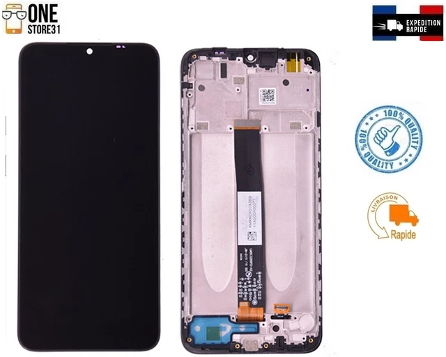 Ecran tactile noir + LCD de remplacement pré-collés Ecran tactile noir + LCD de remplacement pré-collés