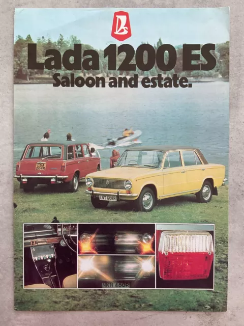 Lada 1200 ES Saloon & Estate UK Market Car Sales Brochure - 1977 2