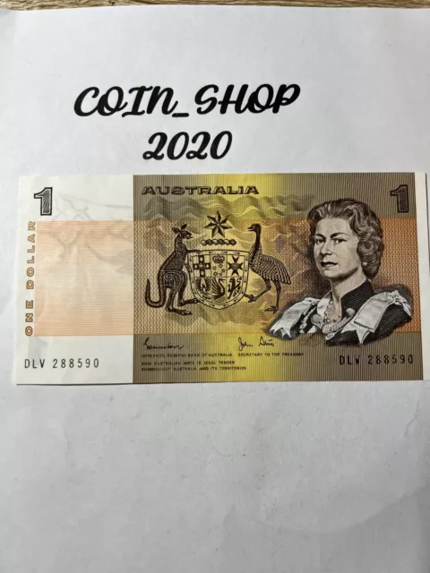 Banknote Australia 🇦🇺 $1.00 1982 Johnstone/Stone DLV Close To Aunc  #56
