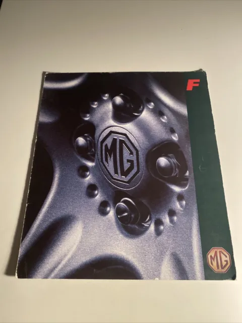 MG MGF Convertible c1995/1996 Car Sales Brochure Uk Market FREE POSTAGE