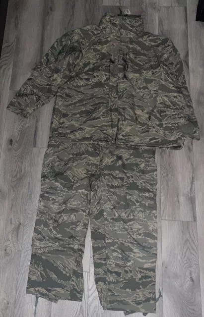 USAF Parka Gortex suit Size Large Short Tiger Stripe ABU APECS All Purpose NWT