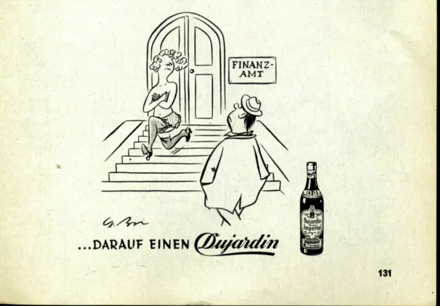 Dujardin -- Finanzamt -- ( 131 ) -- Werbung von 1955 --