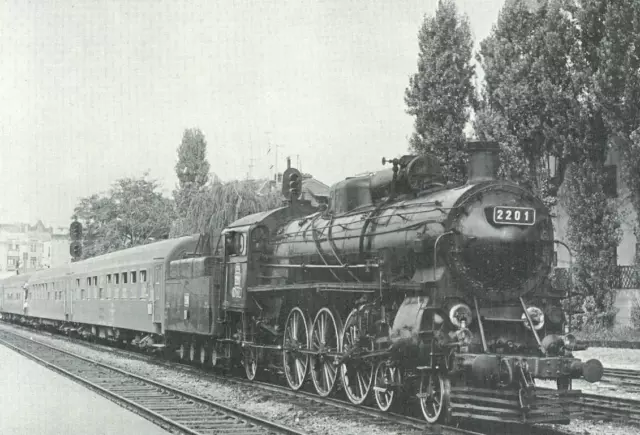 "Alte Foto-AK"- Dampflokomotive 2201 CFR in Bucarest/ Nord am 12.10.1969