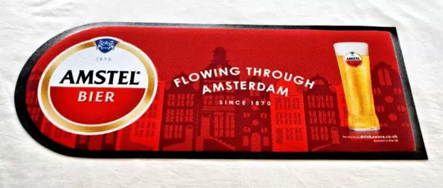 Amstel Rubber Backed Bar Pub Runner Mat Brand New Official