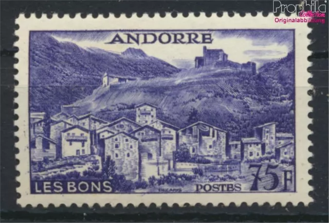 Briefmarken Andorra - Französische Post 1955 Mi 157 postfrisch (9975429