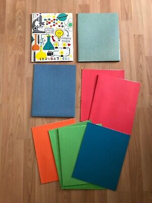 Lot of New Staples 2-Pocket School Folder Folio Portfolio Glitter