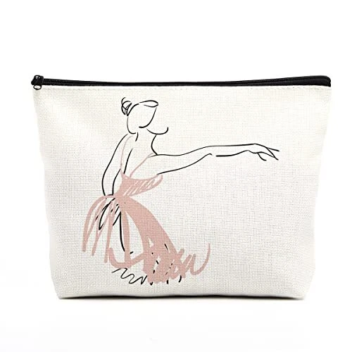 fkovcdy Ballet Makeup Bag Ballerina Ballet Dance Bag Dancer Gifts for Teens G...