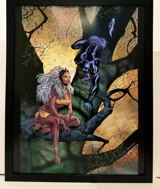 Black Panther Storm by Olivier Coipel 11x14 FRAMED Marvel Comics Art Print Poste