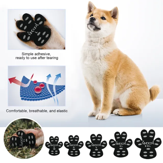 Pet Foot Sticker Dog Shoes Outdoor Puppy Paw Stickers Feet Patch Anti Scratch Au