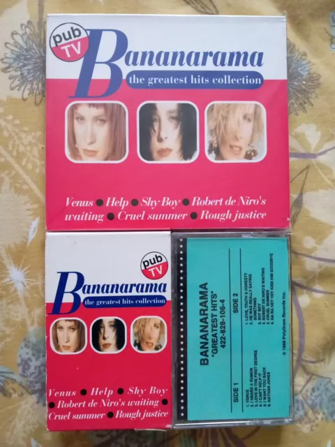 Bananarama The Greatest Hits Collection French Cd, Cassette & USA Promo Cassette