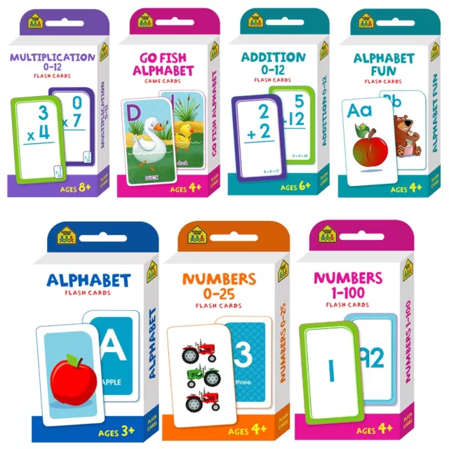 2024 Flash Card Alphabet Early Learning Kids School Zone Flash Cards Boy Hinkler