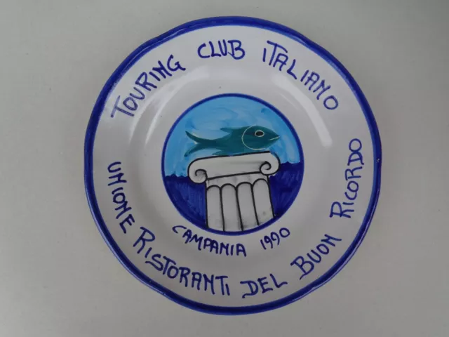 Piatto Unione Ristoranti Del Buon Ricordo Touring Club Italiano, Campania 1990